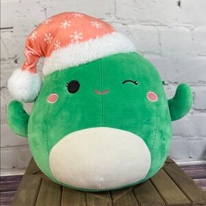 Squishmallows Maritza the Cactus with Santa Hat. 12” . Christmas